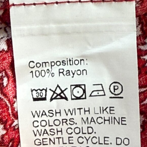 SHEIN CURVE Women Pullover Off-shoulder Floral Smoked Red Maxi Dress Sz 3XL NWOT - Picture 7 of 9